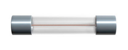 Glasrørsikring 6x32 mm 5A hurtig F, glaskapsel med metalender og tråd, 250V, pakke med 10 stk.