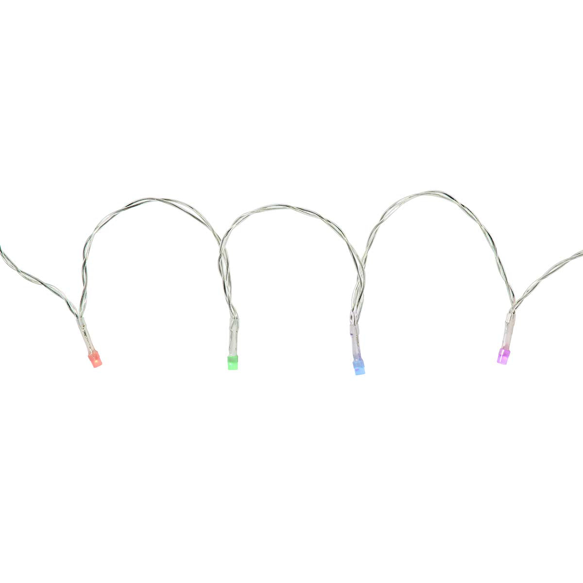 Nedis SmartLife LED gardin lyskæde 180 RGB LED, 3 m sølvtråd, lyser rød, grøn, blå og lilla.