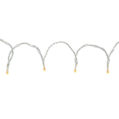 SmartLife LED gardin lyskæde, varm/kold hvid, 200 LED, 3 m, klare dioder på sølvtråd i bølgemønster, dæmpbar lysstyrke.