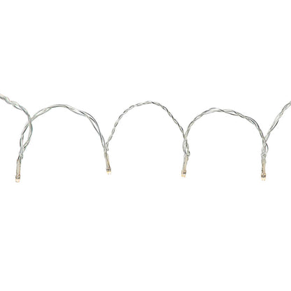 Nedis SmartLife LED gardin lyskæde varm/kold hvid 200 LED 3 m små pærer på snoet ledning dæmpbar lysstyrke WiFi styring.