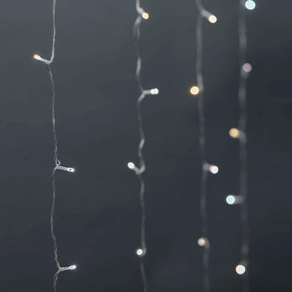 Nedis SmartLife LED gardin lyskæde 3 m 200 LED varm og kold hvid, nærelys i forskellige skarpheder.