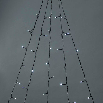 Nedis SmartLife WiFi Træ lyskæde, 4 stk., 200 LED, 5 x 4 m, varm til kold hvid.